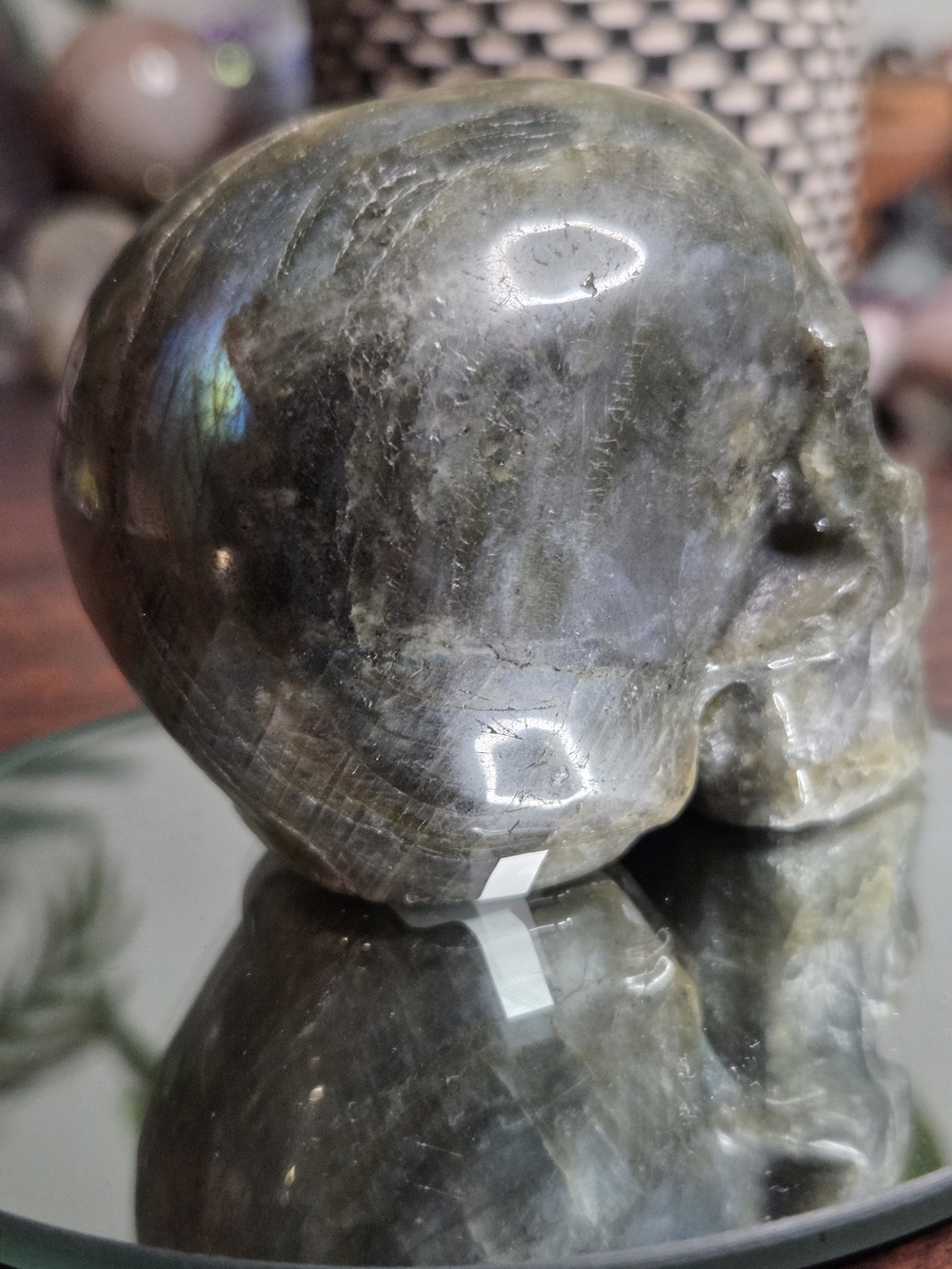 Labradorite Carved Skull - Picture 5 of 16